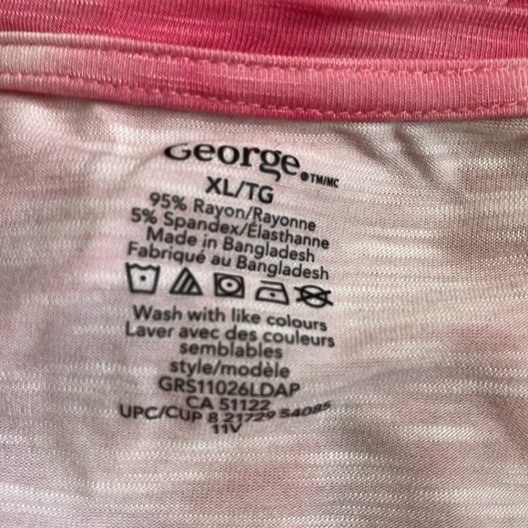 NWOT pink tie dye tshirt with tied knot - Picture 5 of 5